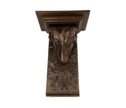 Hand Carved Wooden Wall Hall Console table Ornate Ram Large Antique 