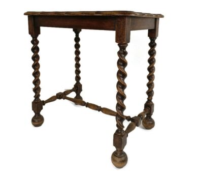 Barley Twist Wooden Table Barn Country Style Mid Century English regency style Large 