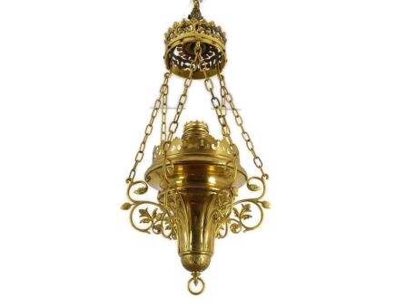 Antique Bronze Brass Dore Gods Lamp Light Ceiling Fixture Chandelier Pendant  gorgeous