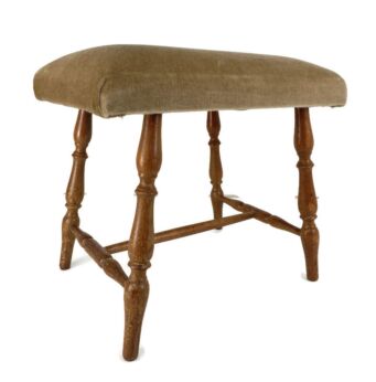 Vintage Footstool Ottoman Foot rest Bench poof Mid Century Modern Oak