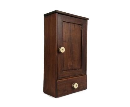 Art Deco Antique medicine Cabinet Apothecary Wall hanging oak Shaving Cabinet