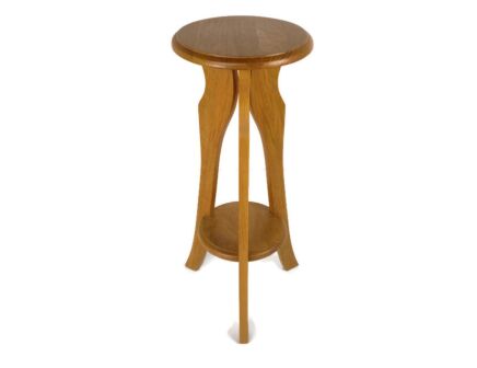 Vintage wood Pedestal Display Table Plant Stand  Two Tier Bonsai stand Japandi Style
