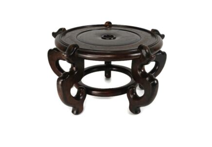 Pedestal Stand for Planter Flower Jardiniere or Vase Chinese Wood Display Base Buddha  