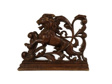 Antique Corbel Hand Carved Wood Architectural reclaimed Salvaged Lion Gothic