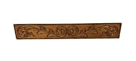 antique pediment plank board carved wood leafs reclaimed architectural salvaged 