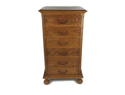 Large Tall chest of drawers Cabinet vintage wood storage