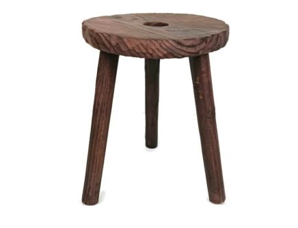 Wooden Spanish  Side  Wine Milking Stool Table Pedestal Plant Bonsai Stand Vintage Barn Country 