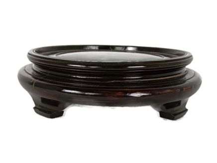Pedestal Stand for Planter Flower Jardiniere or Vase Wood Display Base Buddha vintage large