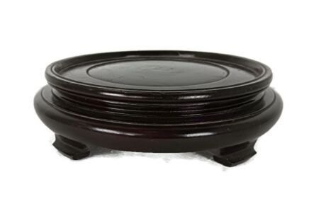Large Pedestal Stand for Planter Flower Jardiniere or Vase Wood Display Base Buddha vintage  