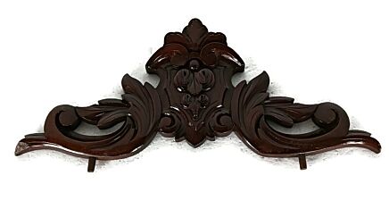  small antique Pediment Over door hand  carved wood architectural reclaimed salvaged ornate