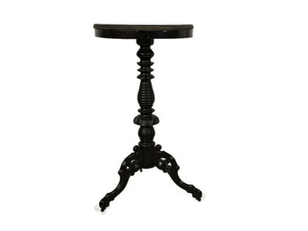 vintage carved wooden stool pedestal plant stand side table on wheels very special