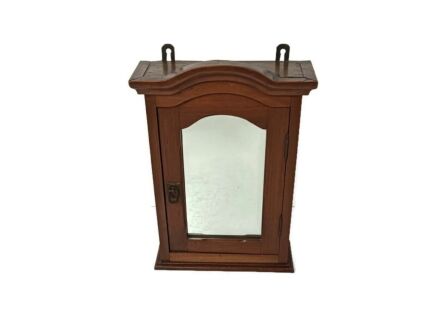small Apothecary medicine cabinet antique kitchen bathroom wall hanging barn style