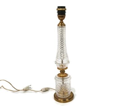 Table desk nightstand lamp Bubbled glass Palwa Germany vintage stylish 