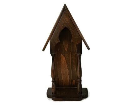 hand Carved Wooden Chapel Niche Gothic vintage for statue 