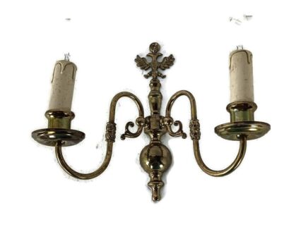 vintage double wall sconce light wall hanging Flemish Dutch modernist eagle 