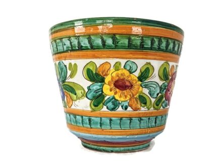 Beautiful large ceramic vintage planter cachepot Indoor retro 