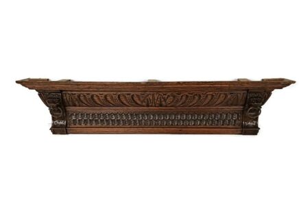 head pediment ornate antique carved wood large gorgeous reclaimed architectural