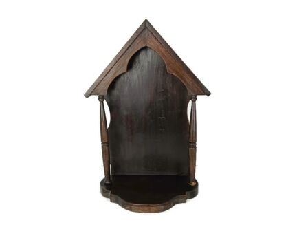 hand Carved Wooden Chapel Niche Gothic vintage for statue Religious