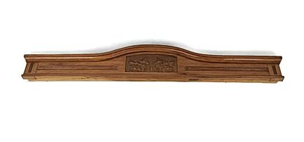 Art Nouveau  Large antique ornate pediment over door reclaimed carved wood architectural  