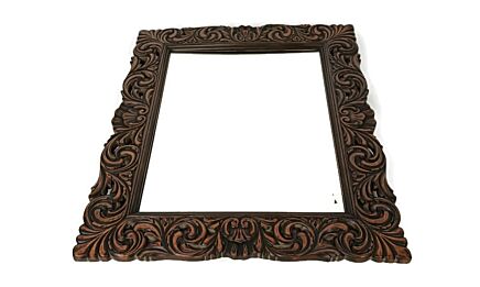 Large Mirror Hallway Bathroom Bedroom Hand carved wood antique 