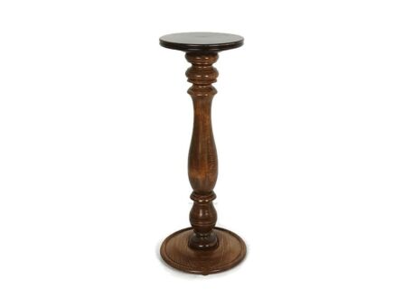 very large carved wooden pedestal plant stand side bonsai table vintage stylish