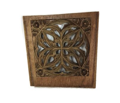 stunning hand carved wooden Antique corbel trim  reclaimed architectural small 