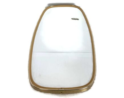 vintage rockabilly style wall mirror oval 60s Belgium Deknudt 