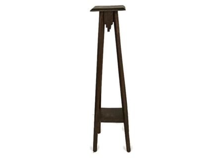 Antique Art Nouveau Plant stand Pedestal two tier side bonsai table barn farmhouse style