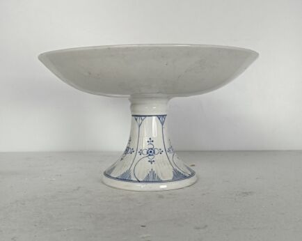 Antique Maastricht Holland   footed cakestand serving dish  Marked Blue White Copenhagen