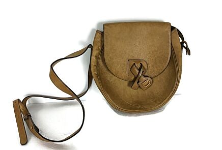 Delvaux Camel Leather Crossbody Bag vintage used 