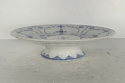 Antique Maastricht Holland  cakestand serving dish  Marked Blue White Copenhagen footed
