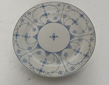 Antique Boch Maastricht large  Dish Serving  Marked copenhagen motive blue white