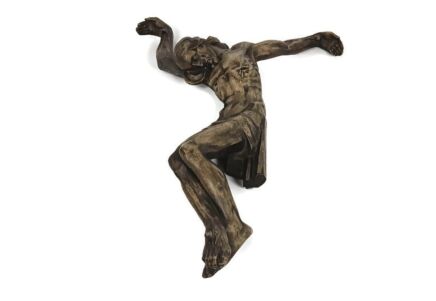 Plaster corpus Signed Vander Meeren Very Dramatic sculpture vintage art deco 
