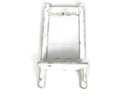 antique wall hanging cabinet medicine comb shaving shelve with mirror hallway bathroom 