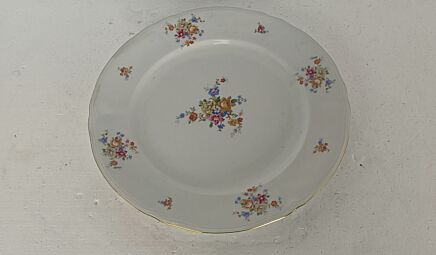 vintage  Large serving platter plate  Marked Mitterteich Bavaria US zone small flowers