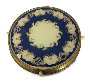 antique art deco Rotating Cake stand Plate Lazy Susan Turntable Serving tray 