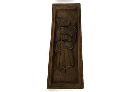 Ginger cookie Biscuit Speculass Speculaas hand Carved Wooden Board Mould Figurine wall hanging