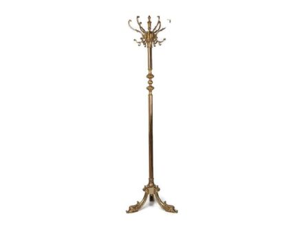Standing Hall Tree Coat Hallway Rack Brass Hollywood regency Italian  eyecatcher 
