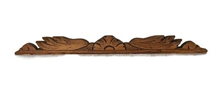 small antique   special hand carved wooden pediment trim reclaimed architectural ornate