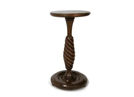 Wooden Twisted Stem Side Wine Display Table Pedestal Plant Bonsai  Stand  flower Display vintage