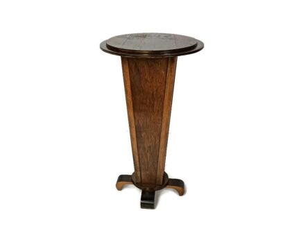 antique art deco pedestal plant stand side table very rare bonsai table wood