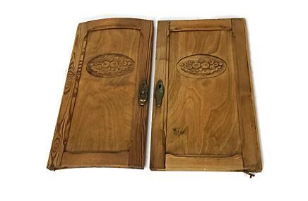 small cabinet doors panels couple antique bentwood pine wood reclaimed cabinet architectural
