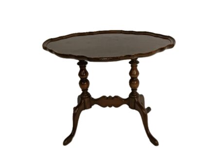 vintage Chippendale style Mahony wooden tea coffee side table 