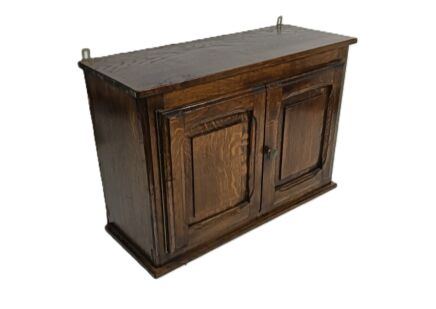 vintage wood oak barn cabinet kitchen hallway 