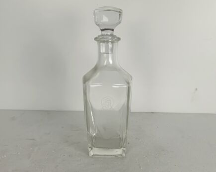 bottle decanter glass Church Watervliet Belgum bottle made in Slovenia