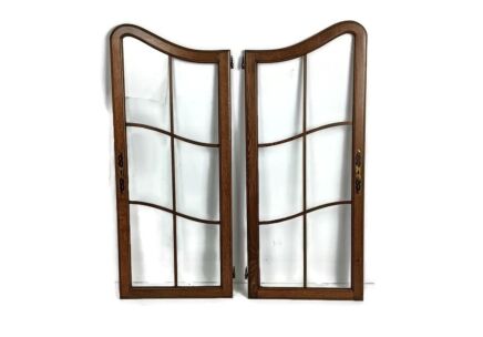 pair antique door panels wood glass tall pair 1920s reclaimed architectural