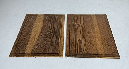 antique pair of side panels for cabinet wood reclaimed salvaged 