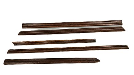 set of 5 trims corbels pediments carved ornate wood reclaimed antique salvaged architectural