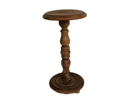 Vintage wooden pedestal plant stand side table bonsai stand 
