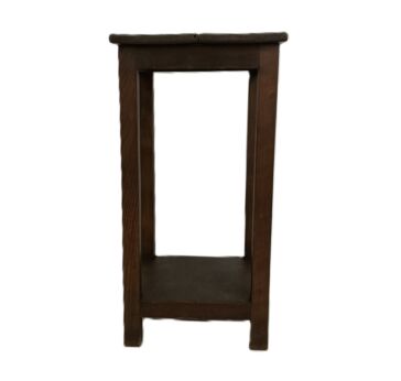 vintage carved wooden pedestal plant stand two tier side table bonsai table